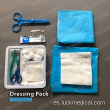 Vestido médico para la herida